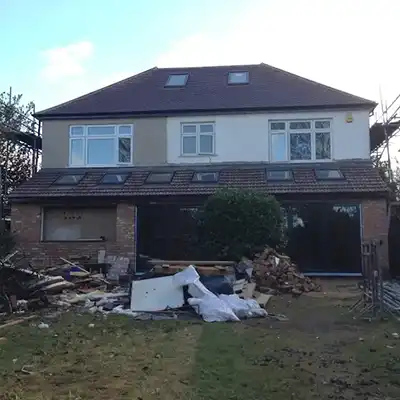 rear extension under construction