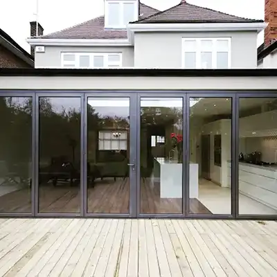 bi fold doors closed