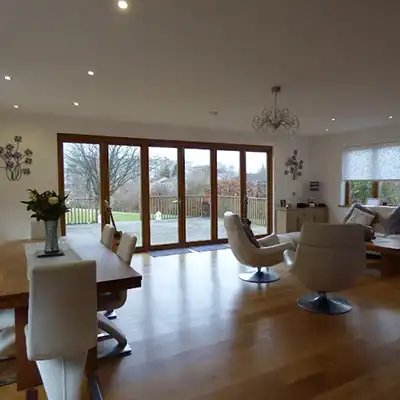 bi fold doors inside